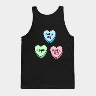 Valentine’s Day Candy Conversation Hearts Sassy Tank Top